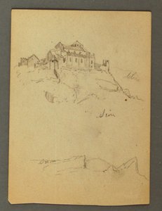 Disegno, Fortificazione delle cime, Sion, Valle del Rodano, forse 1868