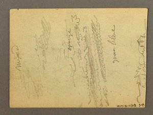 Disegno, Frammento di colonnato, fontana, forse 1868-69 da Frederic Edwin Church