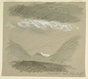 Disegno, Dalle Alpi Bernesi, Bel Alp, agosto 1868