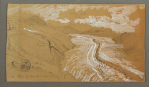Disegno, Glacier, 21 agosto 1868 da Frederic Edwin Church