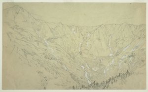 Disegno, Grande Bacino, Monte Katahdin, 1877 ca.