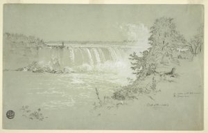 Disegno delle cascate Horseshoe e dell