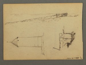 Disegno, Casa sulla scogliera, Torri, forse 1868 da Frederic Edwin Church