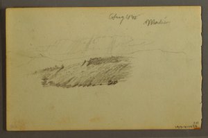 Disegno, Casa, barca a vela, pianta, settembre 1844