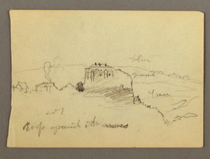 Disegno, Case in cima alla collina, forse 1868-69