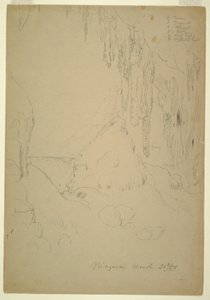 Disegno, ghiaccio, cascate del Niagara, 20 marzo 1856
