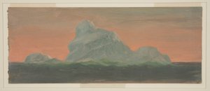 Disegno, Iceberg contro il cielo serale, giugno 1859 da Frederic Edwin Church