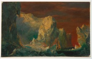 Disegno, Fantasia di iceberg, probabilmente 1859 da Frederic Edwin Church