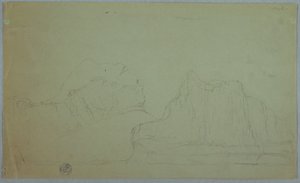 Disegno, Iceberg con due cime, giugno o luglio 1859