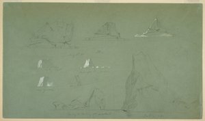 Disegno, Iceberg, 7 e 9 luglio 1859 da Frederic Edwin Church
