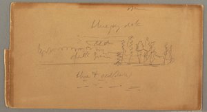 Disegno, Lago e riva, forse 1876