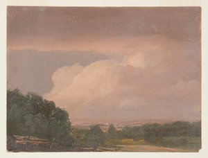 Disegno, Paesaggio (forse Hudson Valley), 1860-70
