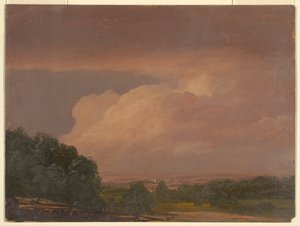 Disegno, Paesaggio (forse Hudson Valley), 1860-70 da Frederic Edwin Church