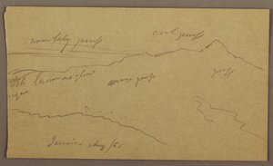 Disegno, Paesaggio, agosto 1865 da Frederic Edwin Church
