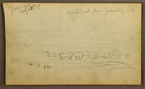 Disegno, Paesaggio, Guayaquil, Ecuador, 21 maggio 1857