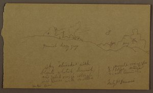 Disegno, Paesaggio, luglio 1865 da Frederic Edwin Church