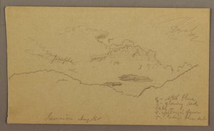 Disegno, Paesaggio, maggio-agosto 1865 da Frederic Edwin Church