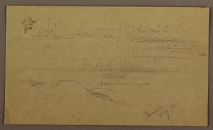 Disegno, Paesaggio, maggio 1865 da Frederic Edwin Church