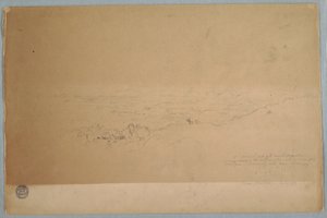 Disegno, Paesaggio nei pressi di Melgar, Colombia, luglio 1853 da Frederic Edwin Church
