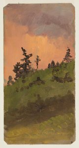 Disegno, Paesaggio con bosco, giugno 1870