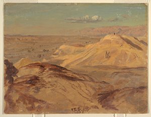 Disegno, Paesaggio vicino a Petra, febbraio 1868