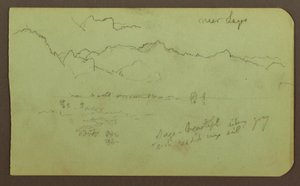 Disegno, Paesaggio "vicino a Lagos"; verso: Paesaggio, 1883 da Frederic Edwin Church