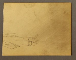 Disegno, parte inferiore di figura in piedi, forse 1868-69 da Frederic Edwin Church