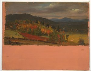 Disegno, veduta del Maine o di Stockbridge, Mass. settembre 1848 da Frederic Edwin Church