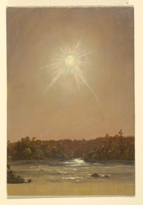 Disegno, Maine , tramonto, 1855-65 da Frederic Edwin Church