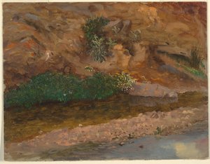 Disegno, margine di un ruscello, 1860-70 da Frederic Edwin Church