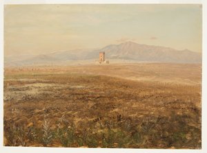 Disegno, paesaggio messicano, aprile 1869 da Frederic Edwin Church