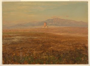 Disegno, paesaggio messicano, aprile 1869 da Frederic Edwin Church