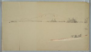 Disegno, lago Millinocket, Maine, settembre 1878 da Frederic Edwin Church