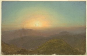Disegno, Paesaggio mattutino, 1865