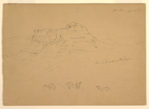 Disegno, Monte Hor, 23 febbraio 1868 da Frederic Edwin Church