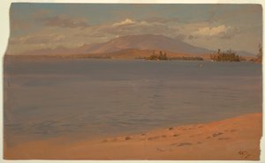 Disegno, Monte Katahdin dal lago Millinocket, 1878