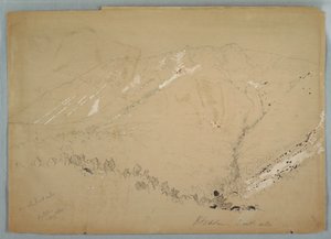 Disegno, il monte Katahdin, visto da sud, agosto 1852