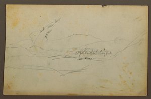 Disegno, Paesaggio montano, Colombia o Ecuador, 1853 da Frederic Edwin Church