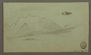Disegno, Cime di montagna, forse 1868