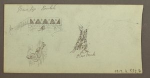 Disegno, catena montuosa, febbraio 1868 da Frederic Edwin Church