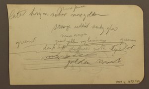 Disegno, catene montuose, Cuautla, Chiesa; verso: Cavallo accovacciato, annotazioni sul paesaggio, febbraio 1885 da Frederic Edwin Church