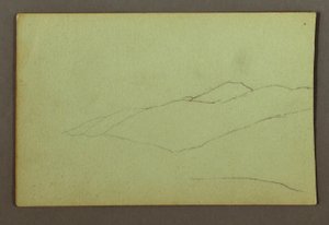 Disegno, cresta della montagna, forse 1856 da Frederic Edwin Church