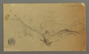 Disegno, Studio di montagna, forse 1868