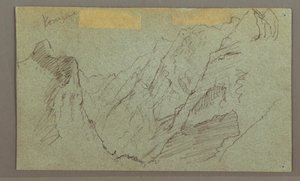 Disegno, Valle montana, forse 1868