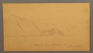 Disegno, baia montuosa, 21 luglio 1859 da Frederic Edwin Church