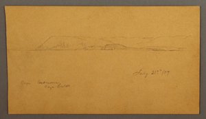 Disegno, Costa montuosa, 21 luglio 1859 da Frederic Edwin Church
