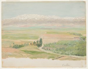 Disegno, Montagne vicino a Baalbec, maggio 1868