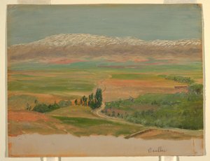 Disegno, Montagne vicino a Baalbec, maggio 1868