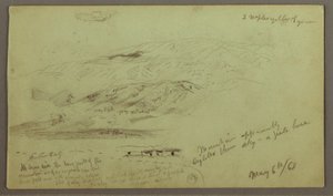 Disegno, Studio di montagna, 6 maggio 1868