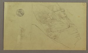 Disegno, Versante della montagna, forse 1868 da Frederic Edwin Church